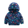 Children's cartoon dinosaur jacket - Blue dinosaur