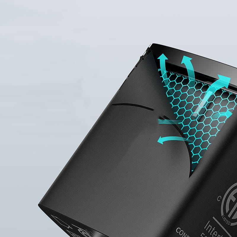 Black and White Quick Charge Charger Mini for General-Purpose Charging