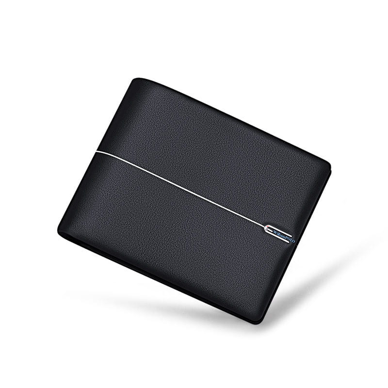 Black Leather Wallet for Men Heartfelt Gift Suitable United States and CHF