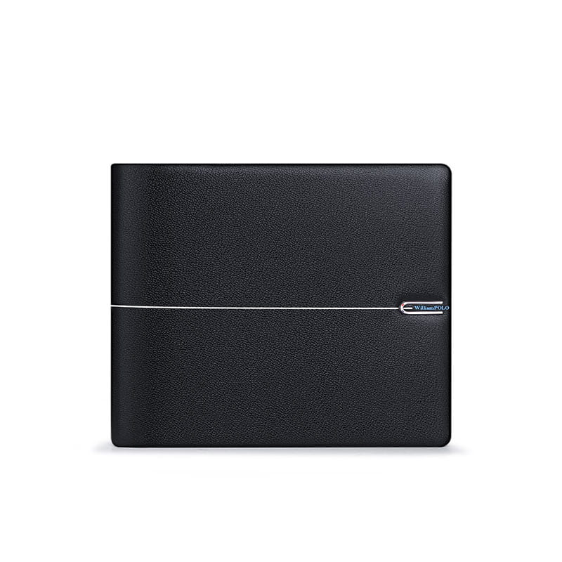 Black Leather Wallet for Men Heartfelt Gift Suitable United States and CHF