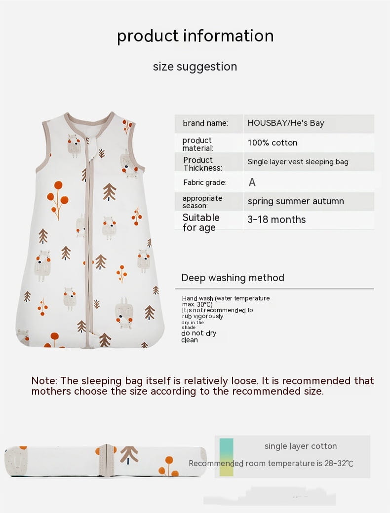 United States Baby Cotton Sleeping Bag with Naughty Bear Design CFH CHF