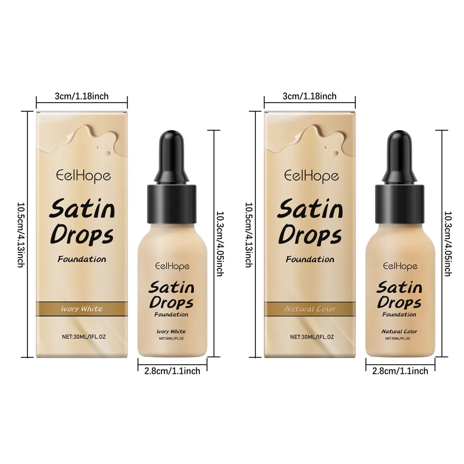 Concealer Moisturizing Lightweight Natural Brightening Foundation 30ml