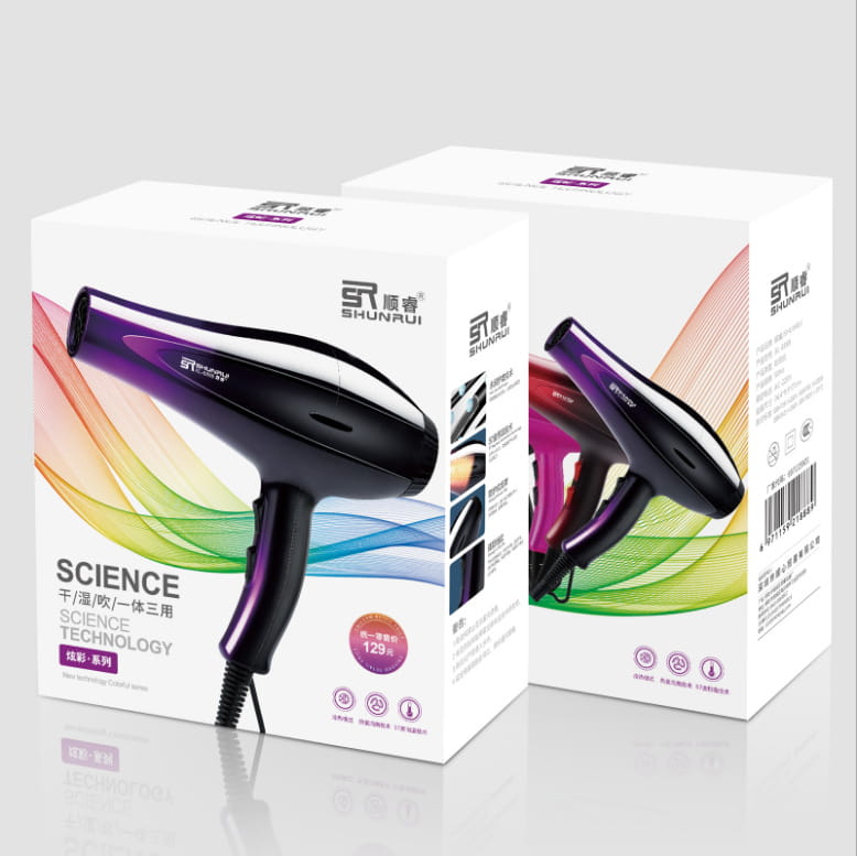 Household Heating and Cooling Air Hair Dryer with Concentrator Curling Iron