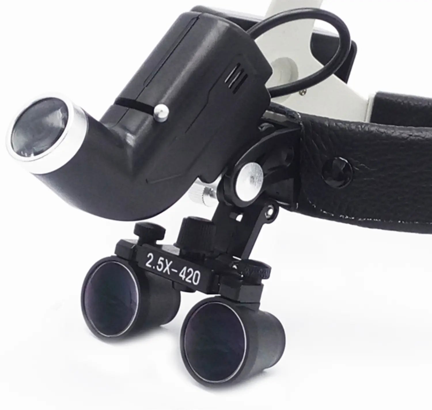 White and Black Plastic Plexiglass Medical Magnifying Lens with LED Spotlight