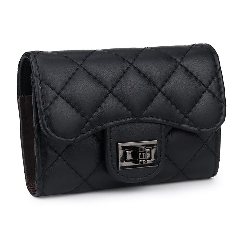 Genuine Leather Card Holder with Coin Pocket in Red Green Black Pink Apricot for the United States