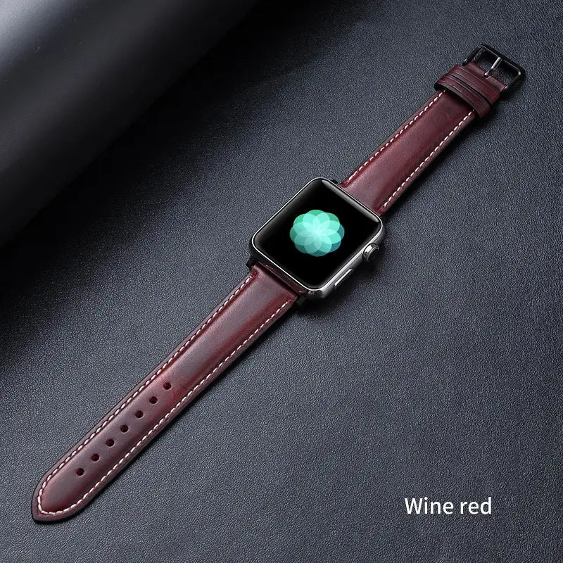 Genuine Leather Vintage Cowhide Iwatch Strap