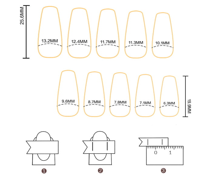 Fake Nail Tip Tulip Patch with Starry Sky and Butterfly Design for Ladies