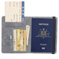 Anti-magnetic Australia Passport Case Multiple Card Slots Rubber Band Strap Passport Jacket - Stay Magnetic Free