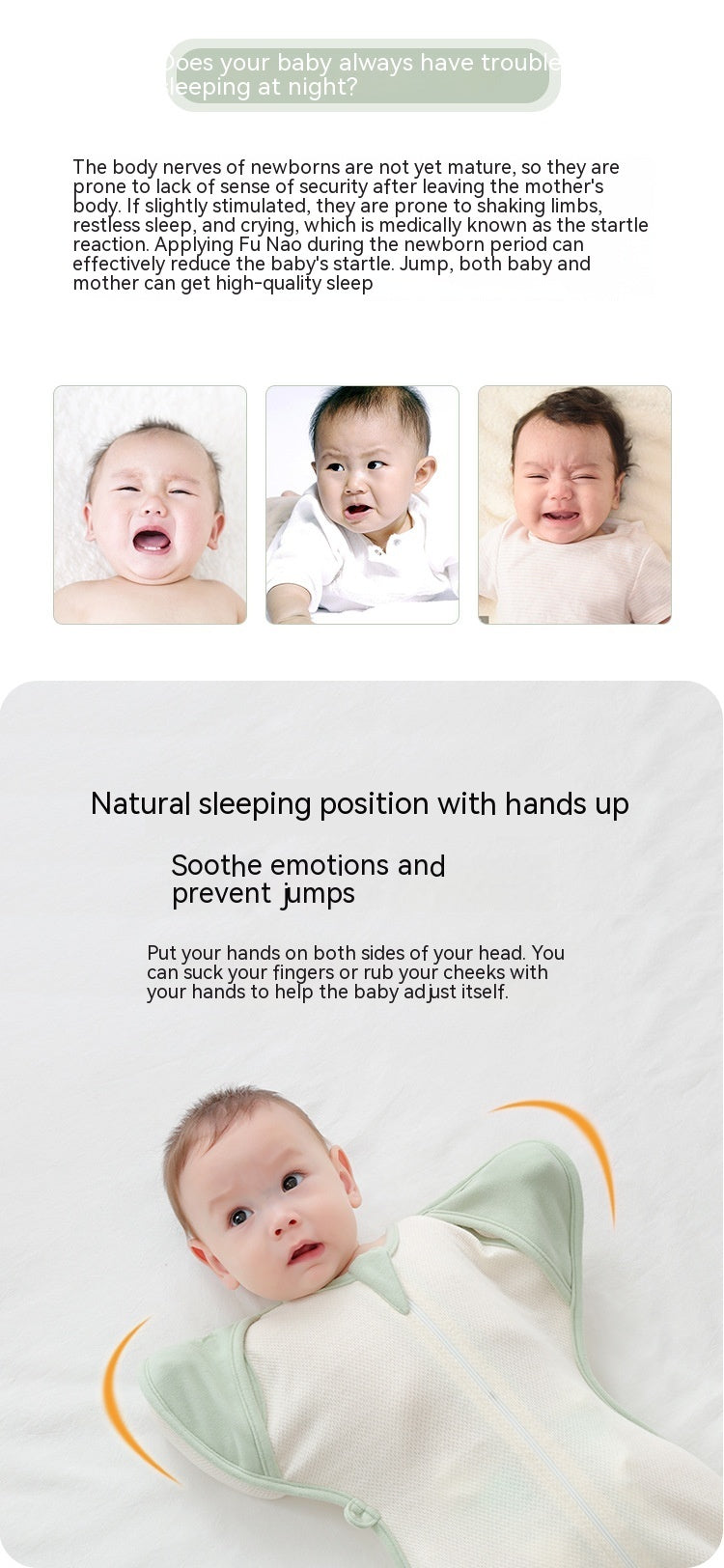 Baby Sleeping Bag Surrender Breathable Dual-use Newborn Organic Cotton Anti-kicking Blanket Leggings Swaddling