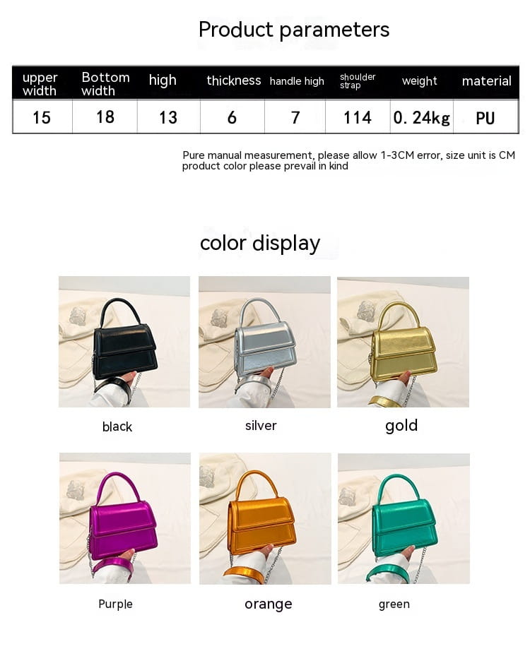 Retro Shoulder Bag Casual Handbag Fashion with Polyester Lining for Daily
