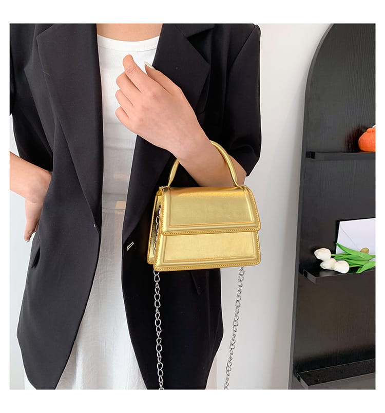 Retro Shoulder Bag Casual Handbag Fashion with Polyester Lining for Daily