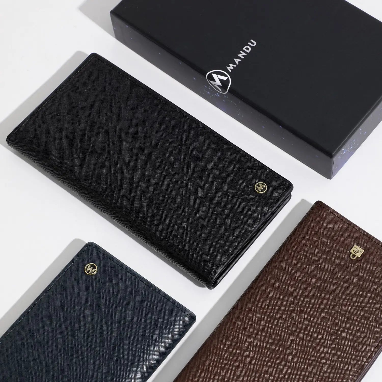 Ultra-Light Anti-Theft Card Wallet in Black Blue Brown for United States and CHF Buyers