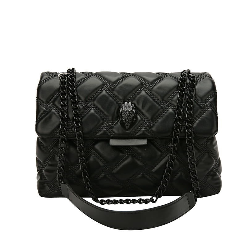 Plaid Embossed Chain Shoulder Bag in Various Colors for Stylish Personalities