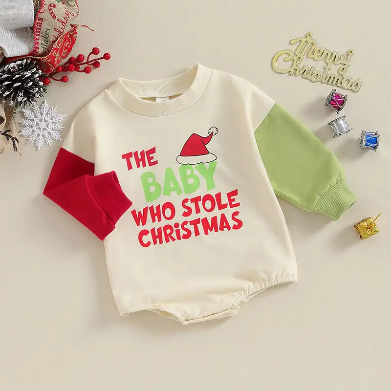 Baby Christmas Clothing Baby Loose Crawling Suit Butt Wrap Clothes Romper