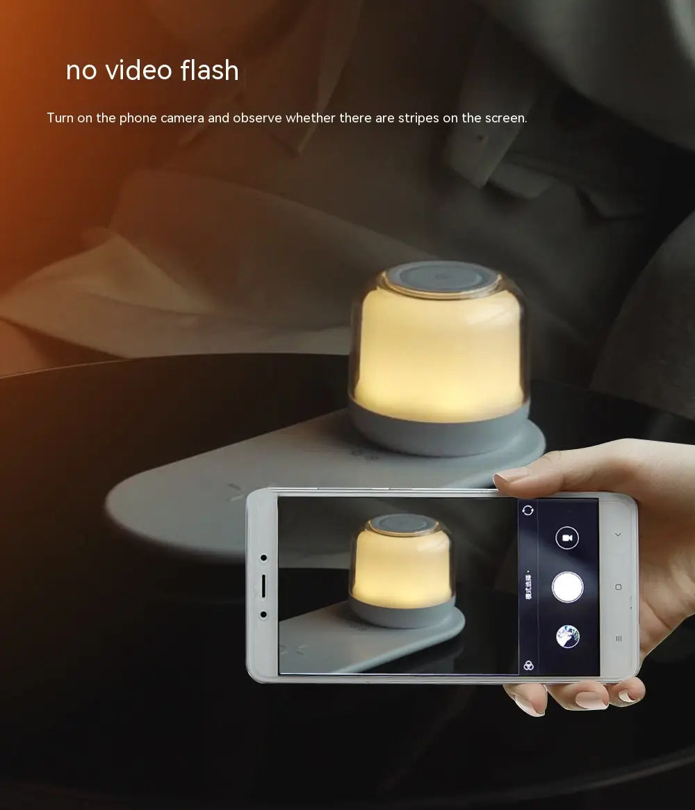 Wireless Charging Night Light with Battery and US Compatibility for CHF Users