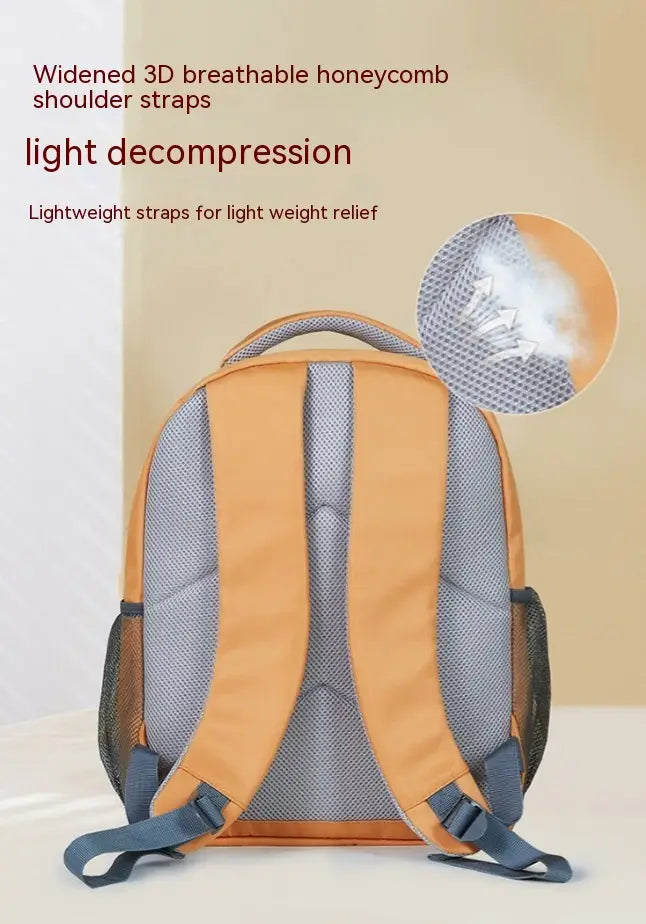 Waterproof Baby Bag with Spine Protection and Breathable Material in Saddle Brown