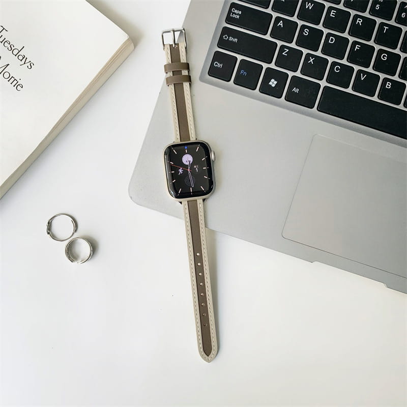 Thin Color Matching Leather Strap