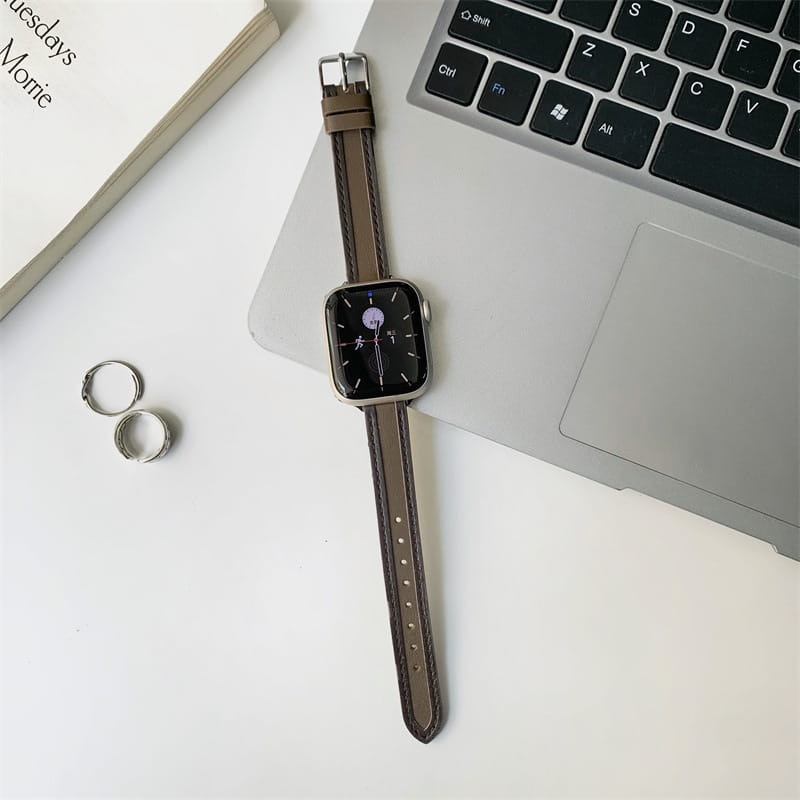 Thin Color Matching Leather Strap