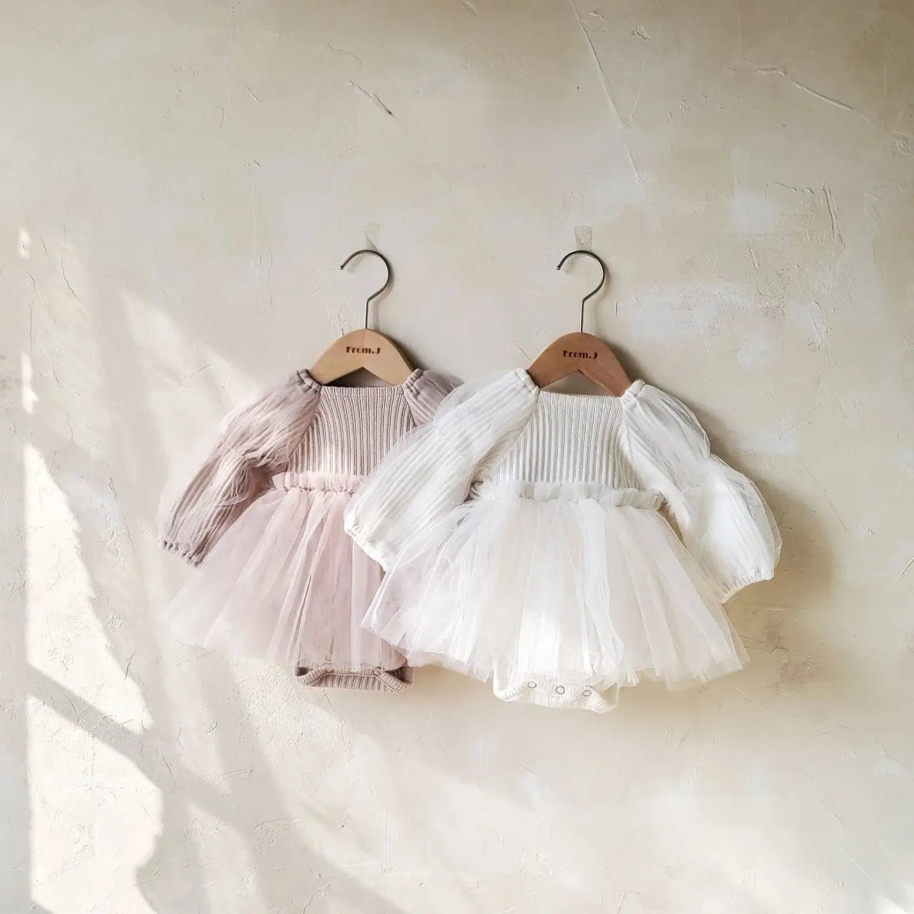 Infant Mesh Puff Sleeve Princess Dress