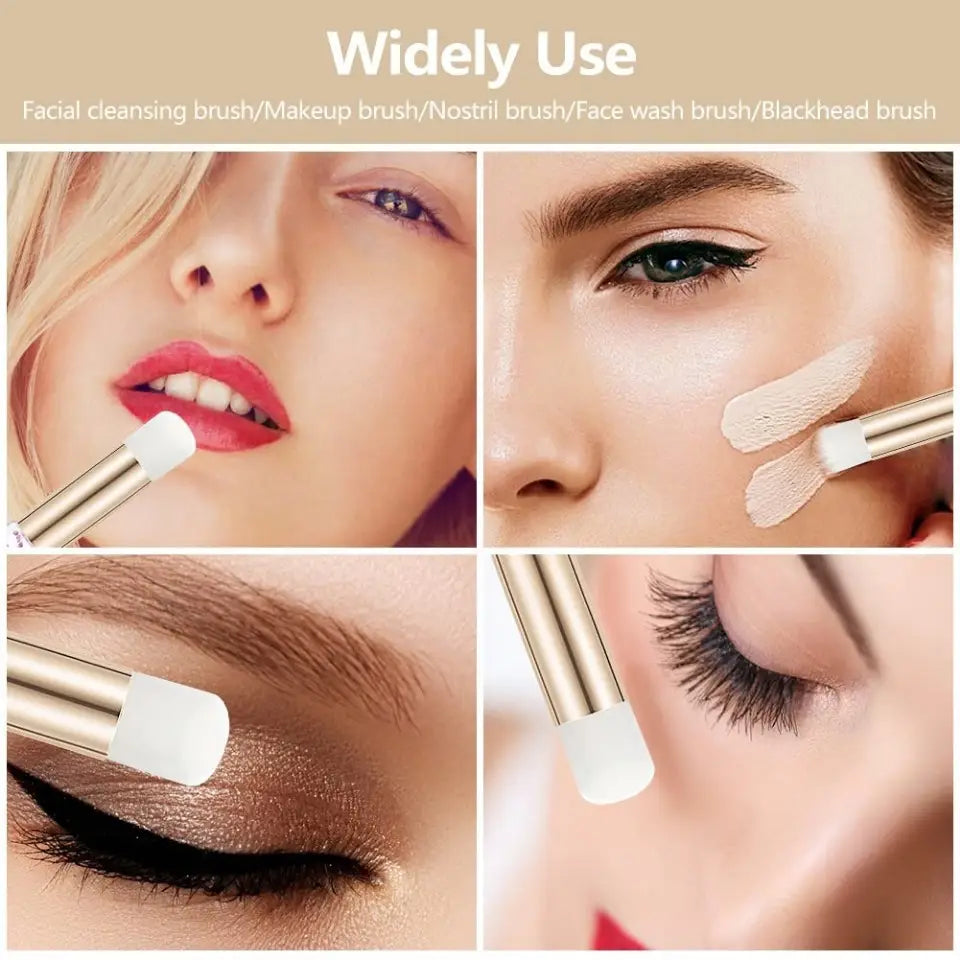 Colorful Diamond-Sequin Eye Shadow Brush for Makeup and Cleaning Applications