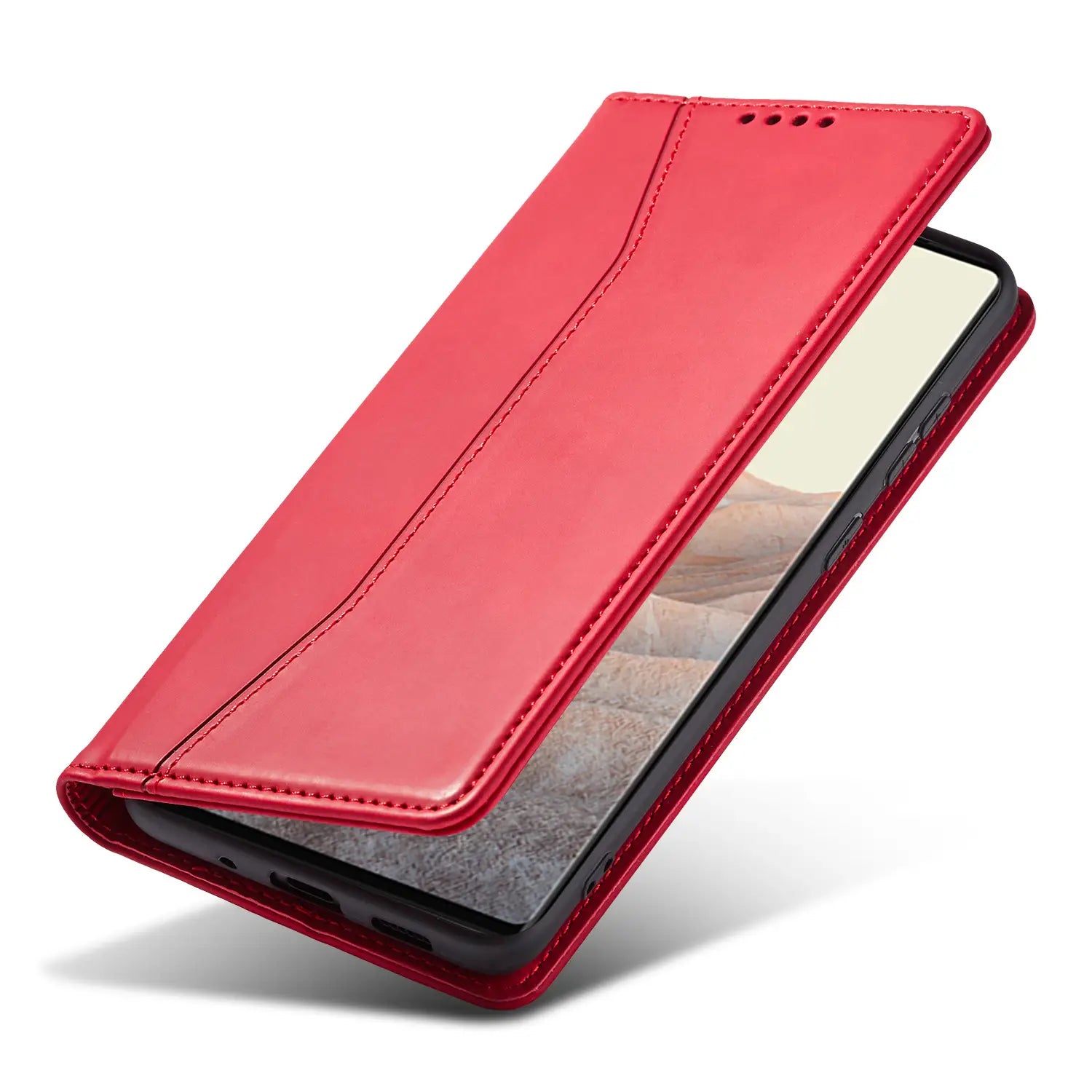 Mobile Phone Leather Case Magnetic Flip Cover