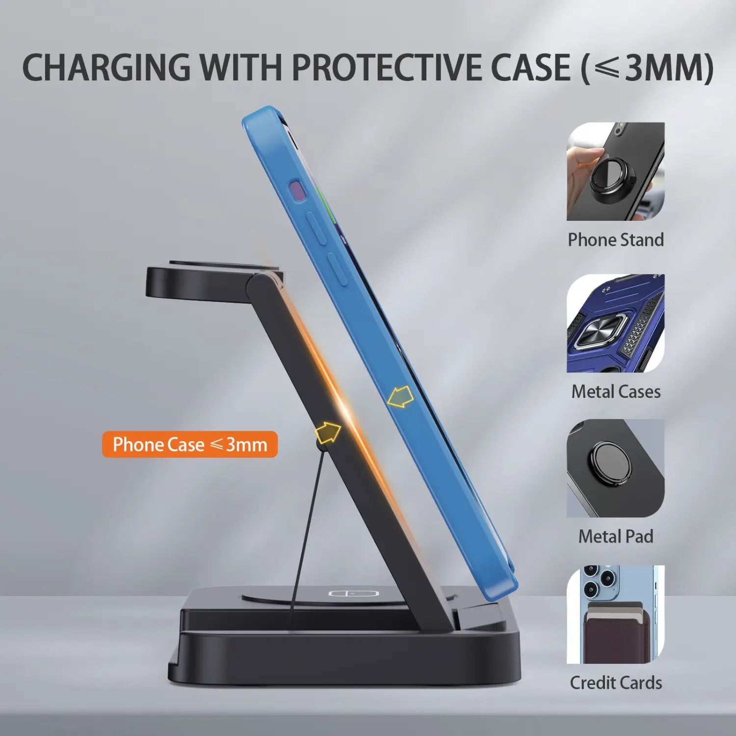 Wireless Charger for Samsung in United States with QC3.0 Fast Charging