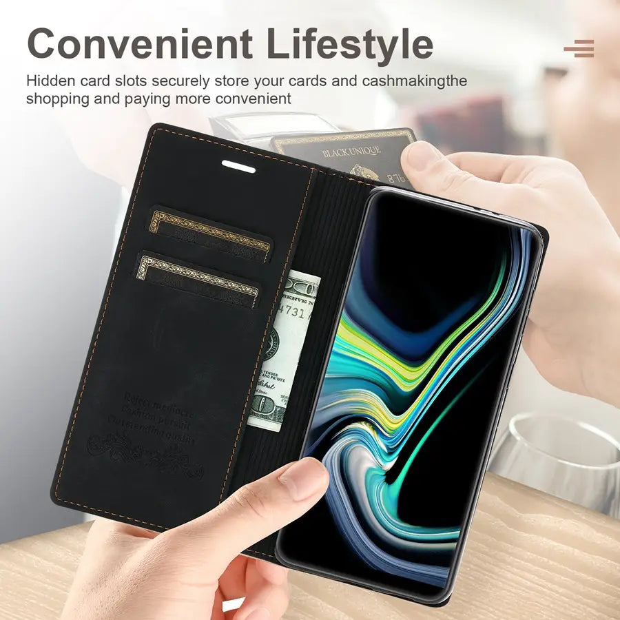 Skin-sensitive Flip Leather Phone Case