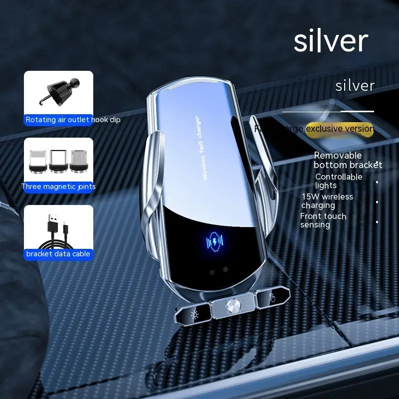 Wireless Car Phone Holder for United States Cars with Fast Charging and Clamping