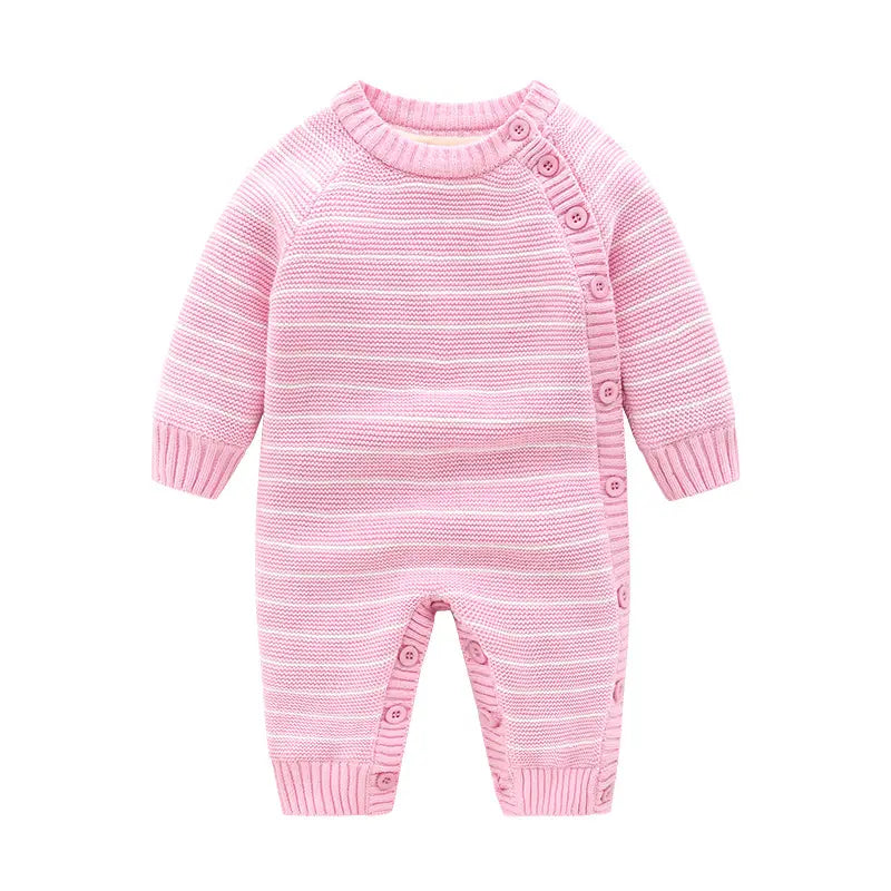 Fashion Newborn Baby Fleece-lined Jumpsuit