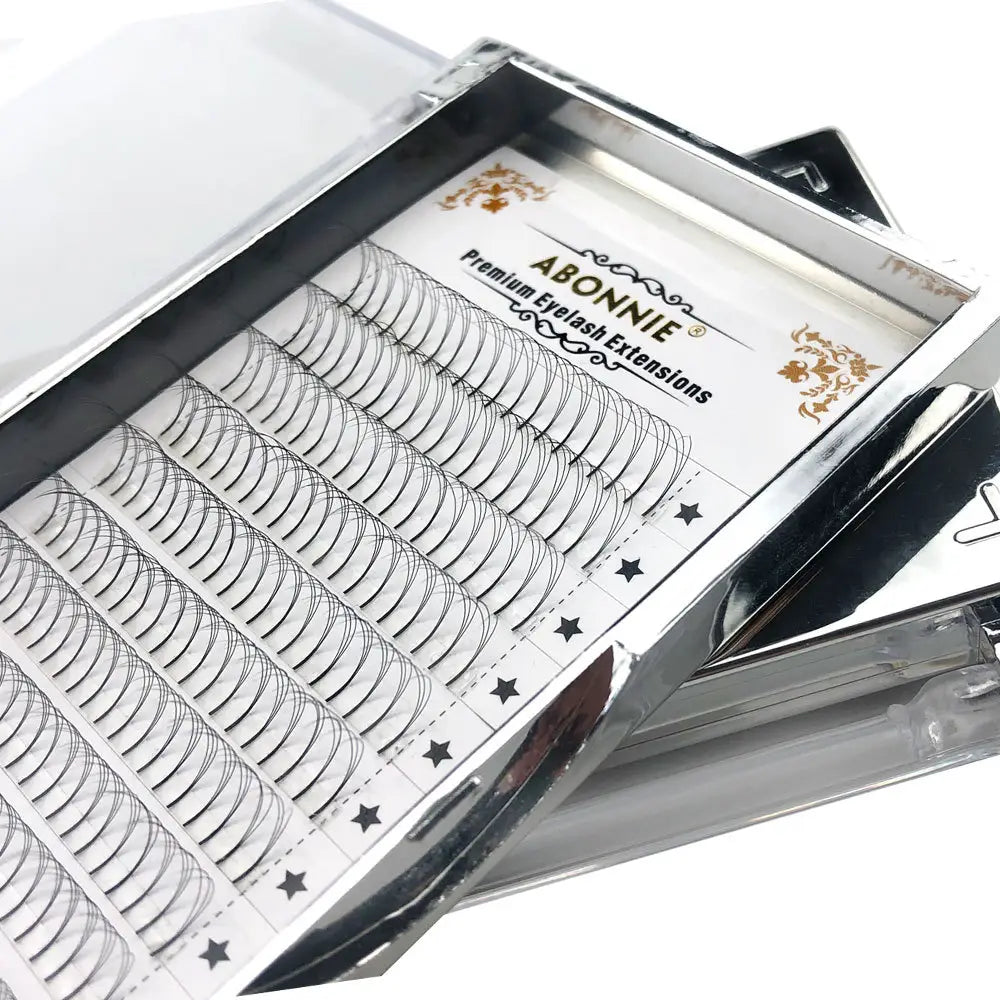 Fiber Mix for Long Stem Individual False Eyelash Grafting and Extension