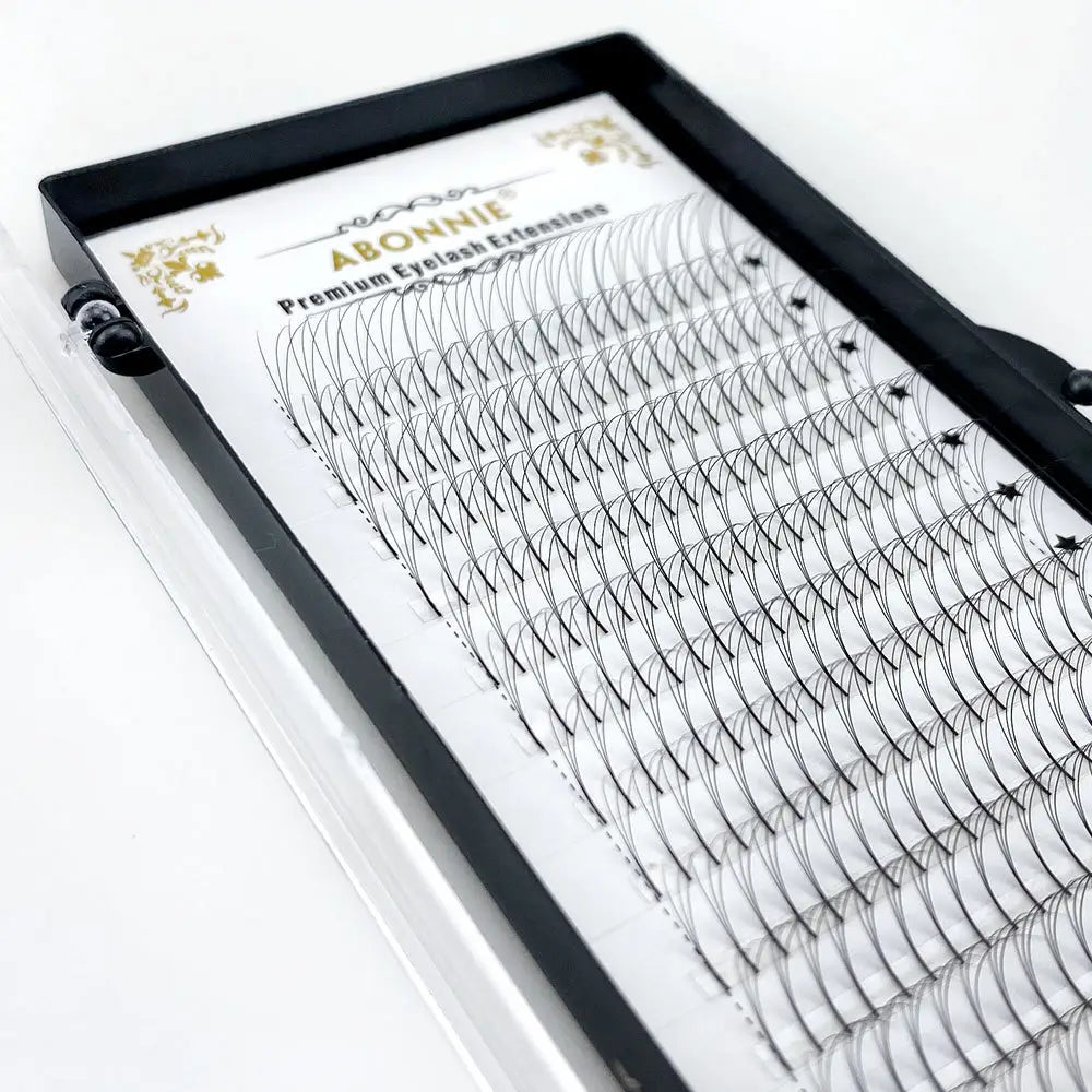 Fiber Mix for Long Stem Individual False Eyelash Grafting and Extension