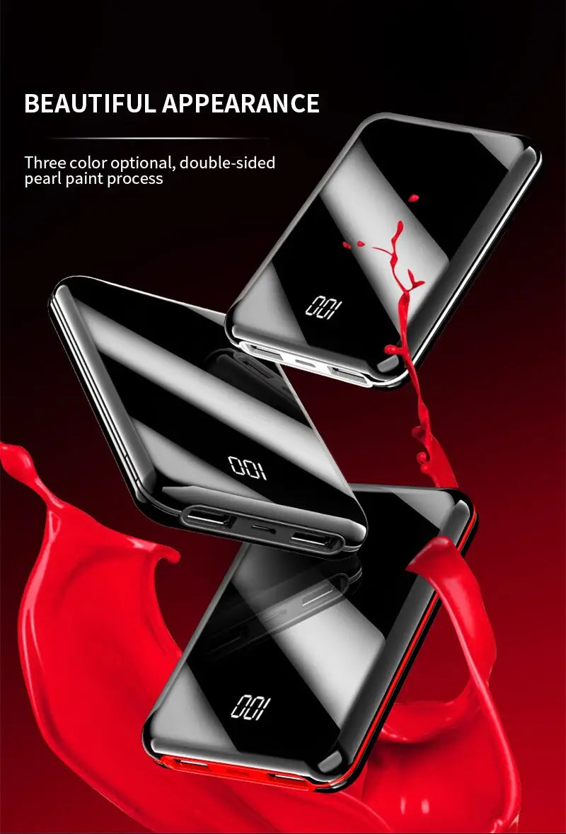 10000mAh Power Bank External Battery Bank 8W Quick Charge Powerbank portable charger with Dual USB Output for Phone