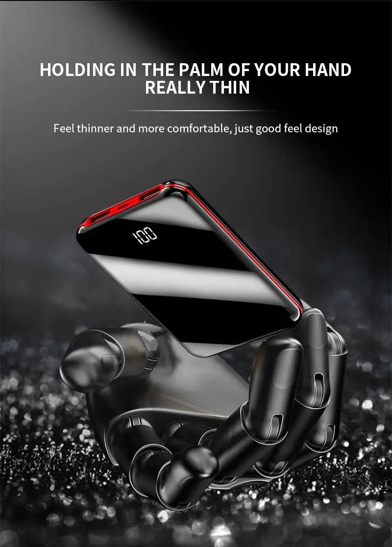 10000mAh Power Bank External Battery Bank 8W Quick Charge Powerbank portable charger with Dual USB Output for Phone