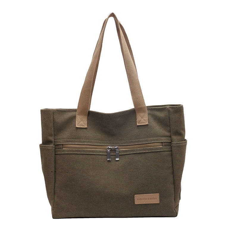 Canvas Shoulder Bags with Multiple Compartments and Durable Design
