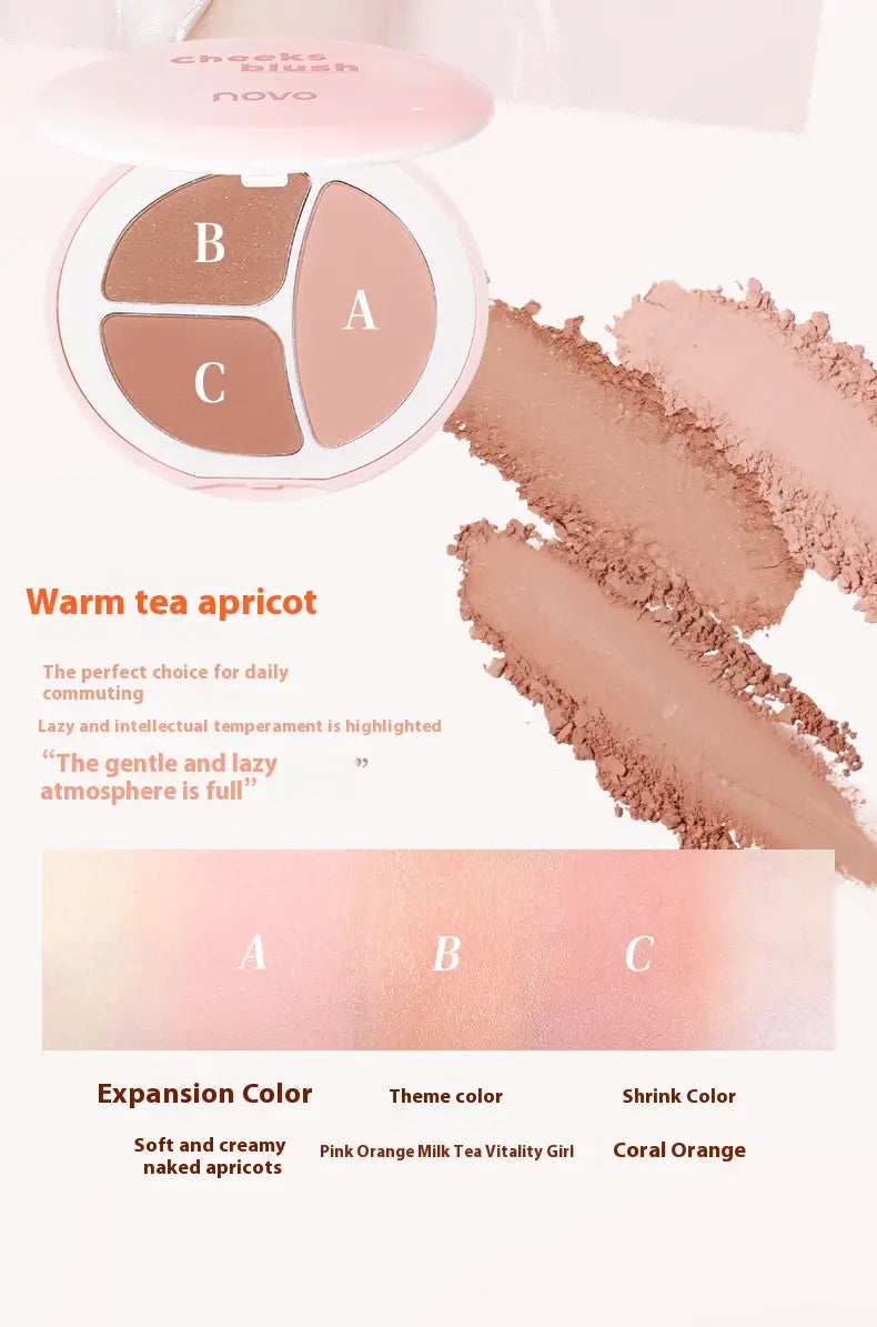 Long Lasting Blush Palette for All Skin Types Natural Matte Rouge Makeup