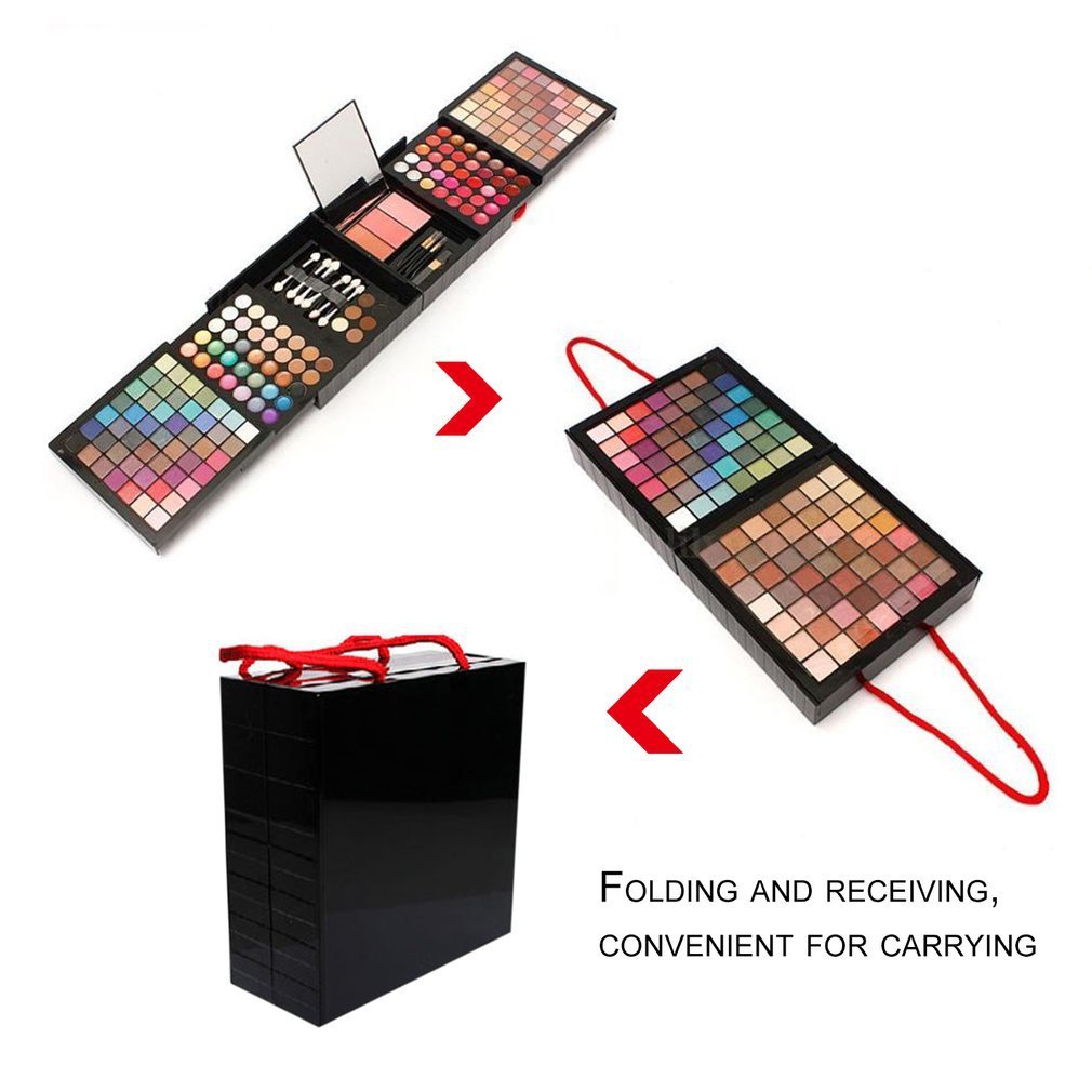 177 Color Eye Shadow Kit with Gloss and Blush Combination for Festival Looks - Teleplus Combo color eye shadow lip