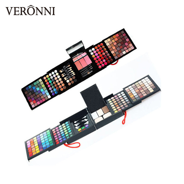 177 Color Eye Shadow Kit with Gloss and Blush Combination for Festival Looks - Teleplus Combo color eye shadow lip