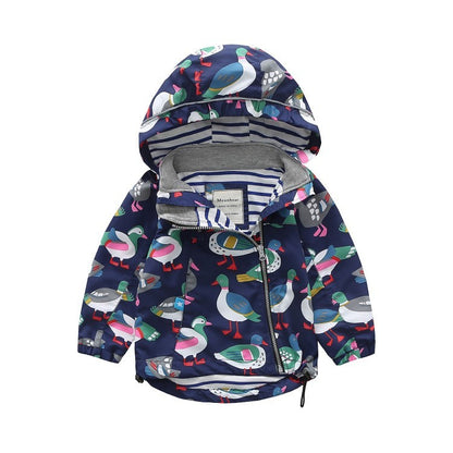 Children’s hooded trench coat