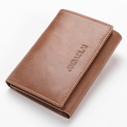 Men Fashion Leather Shield Anti Theft Wallet - Men’s Leather Wallet That Thwarts Sneaky Hands