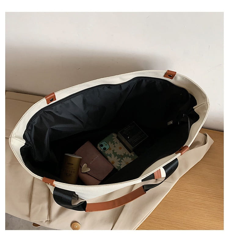 Casual Fashion Canvas Clamshell Bag with European Retro Design for United States