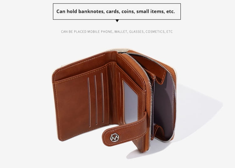 Bőr Nők pénztárcája több színválasztékkal és kártya tárolással