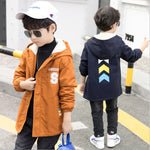 Children’s jacket winter new plus velvet Korean version of the big children’s tide loaded children’s windbreaker