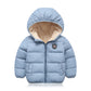 Children’s hooded and down padded jacket