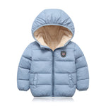 Children’s hooded and down padded jacket