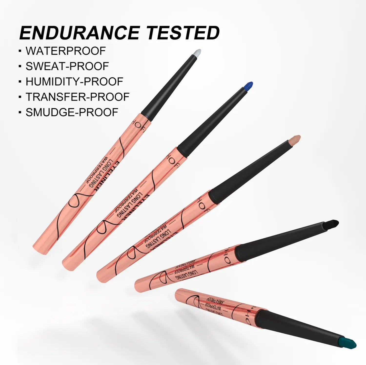 Phofay Waterproof Colorful Eyeliner Set 8pcs Matte Long-lasting