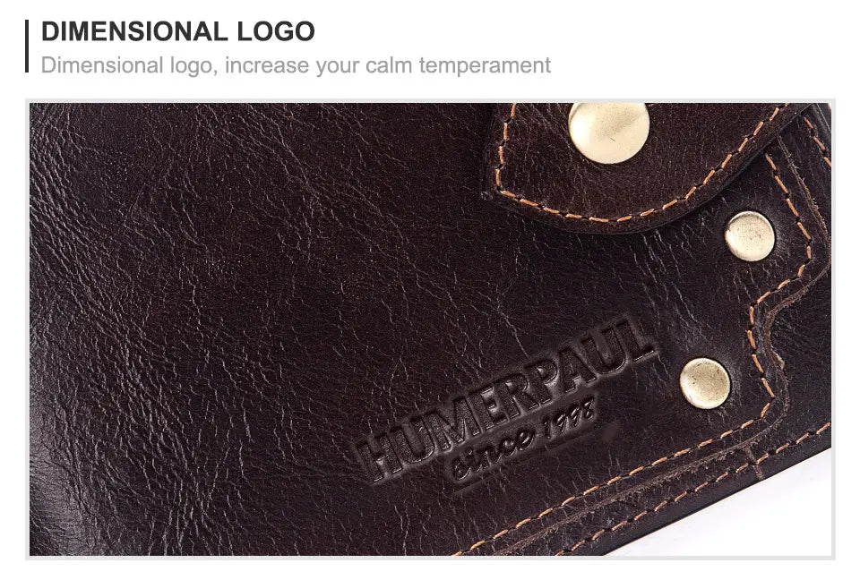 United States Cowhide Wallet Three Fold Leather Cortex Euro Style