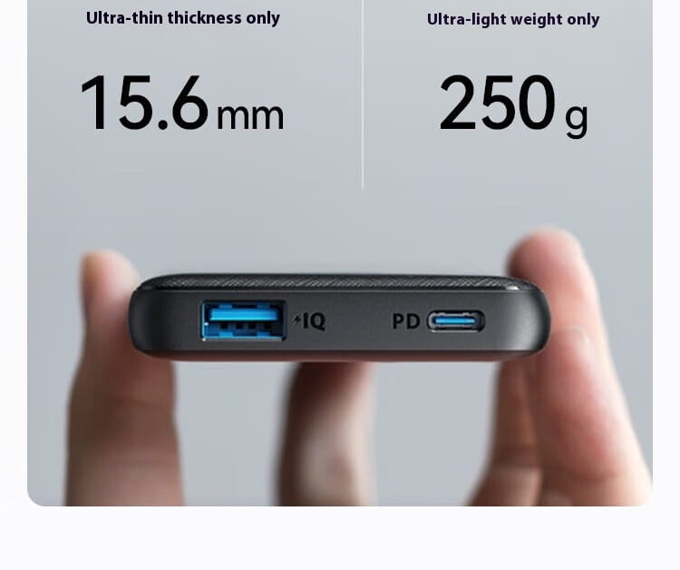 Banc Cumhachta Iniompartha 10000Mah USB A1245 Pacáiste Battery Dlúth Muirearú Fast
