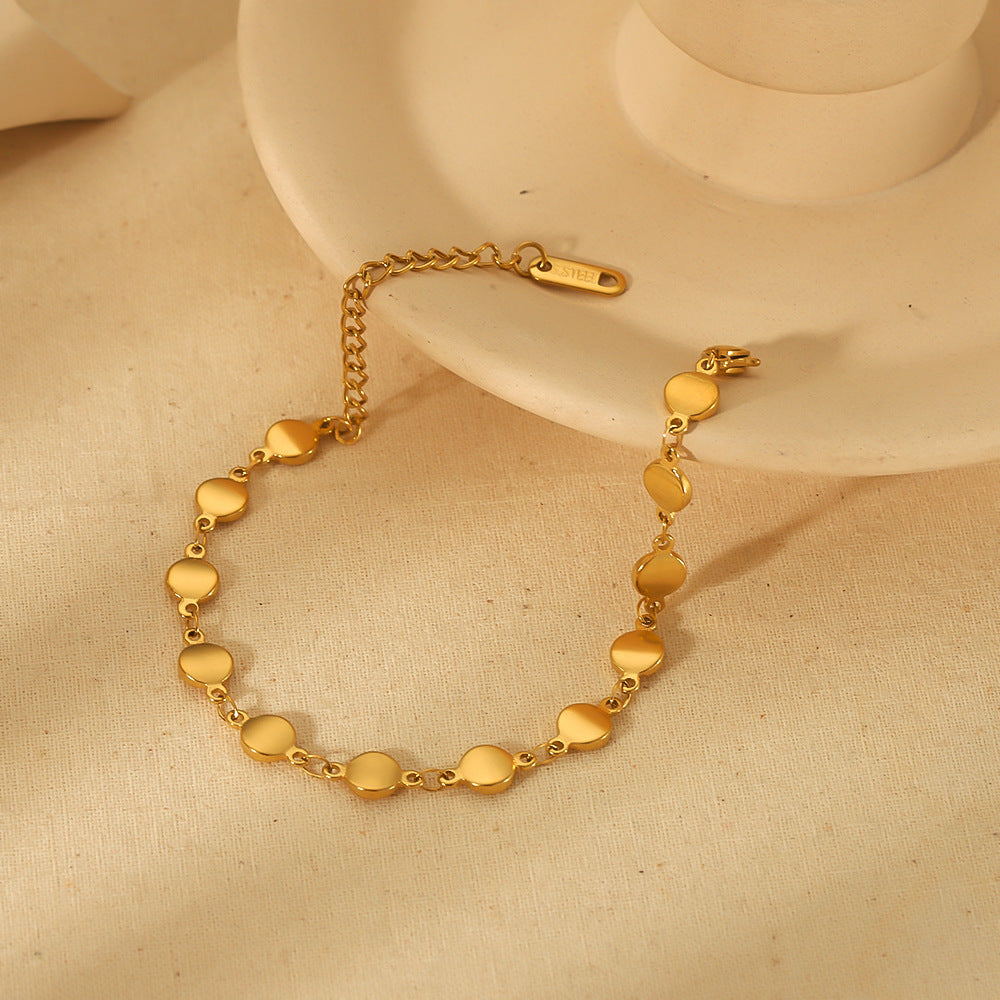 18K Gold Stainless Steel Bracelet Does Not Fade - 18K Gold Stainless Steel Bracelet That Lasts