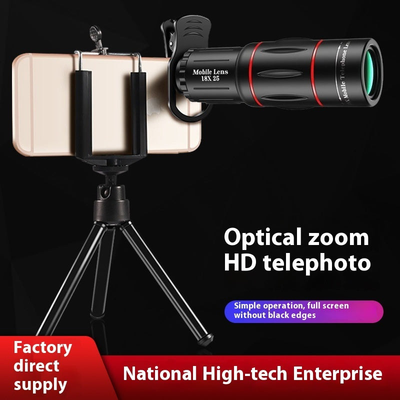 18x External Telephoto Lens Set for Mobile Phones with Holder and E-clip - Teleplus external telephoto lens mobile