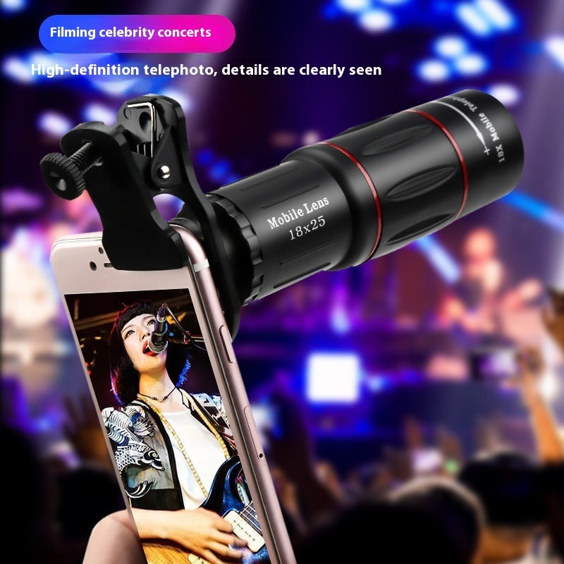 18x External Telephoto Lens Set for Mobile Phones with Holder and E-clip - Teleplus external telephoto lens mobile